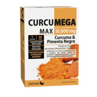 CURCUMEGA CÚRCUMA CON PIMIENTA NEGRA 60 CÁPSULAS DIETMED